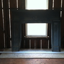 Farmhouse fireplace before